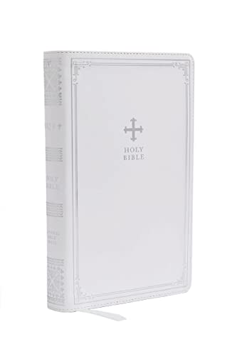 NRSV Catholic Edition Gift Bible, White Leath