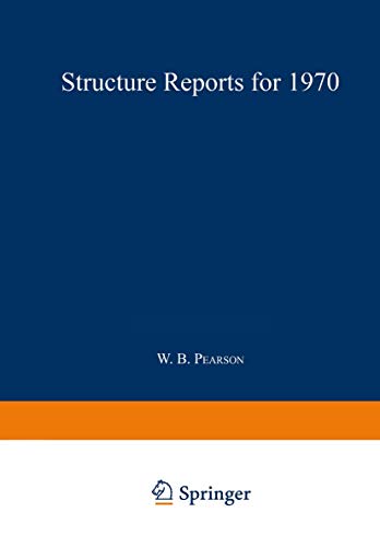 Structure Reports for 1970 [Paperback]