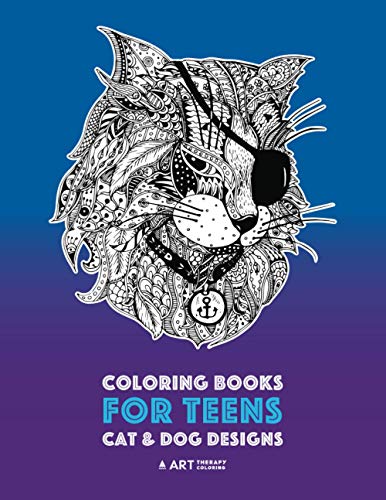 Coloring Books for Teens  Detailed Zendoodle Animals for Relaxation Advanced C [Paperback]