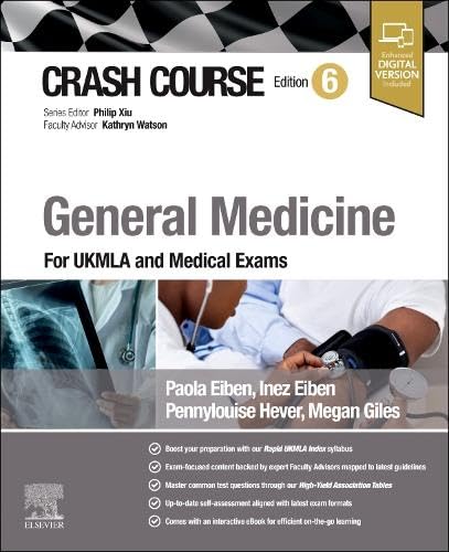 Crash Course General Medicine: For UKMLA and Medical Exams [Paperback]