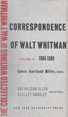 The Correspondence of Walt Whitman (Vol. 5) [Hardcover]