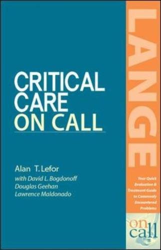 Critical Care On Call [Paperback]