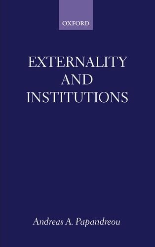 Externality and Institutions [Paperback]