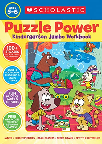 Puzzle Power Kindergarten Jumbo Workbook [Paperback]