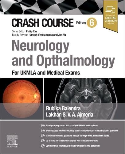 Crash Course Neurology and Ophthalmology: For UKMLA and Medical Exams [Paperback]