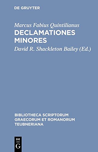 Declamationes Minores [Hardcover]