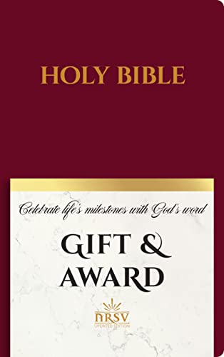 NRSV Updated Edition Gift & Award Bible (Imitation Leather, Burgundy) [Leather / fine bindi]