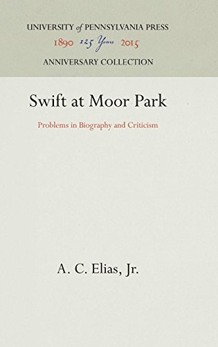 Sift at Moor Park  Problems in Biography and Criticism [Hardcover]