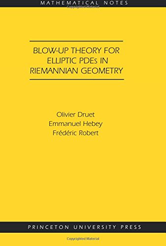 Blo-up Theory for Elliptic PDEs in Riemannian Geometry (MN-45) [Paperback]