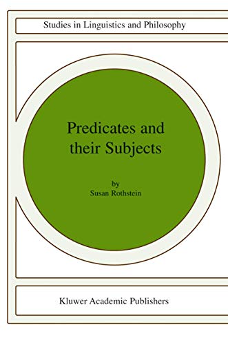 Predicates and Their Subjects [Paperback]