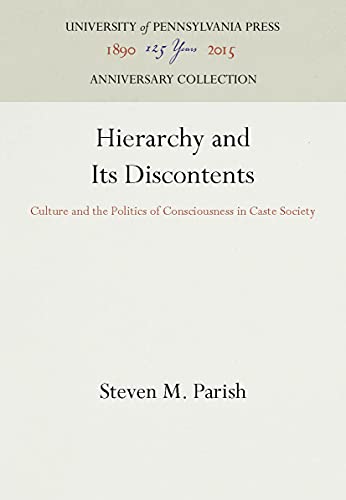 Hierarchy and Its Discontents Culture and the Politics of Consciousness in Cast [Hardcover]