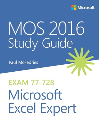 MOS 2016 Study Guide for Microsoft Excel Expert [Paperback]