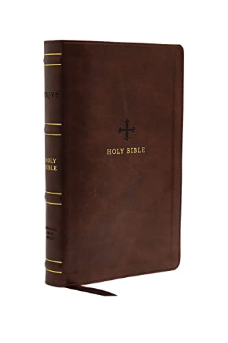 NRSV, Catholic Bible, Standard Personal Size, Leathersoft, Brown, Comfort Print: [Leather / fine bindi]