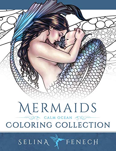 Mermaids - Calm Ocean Coloring Collection (fantasy Art Coloring By Selina) (volu [Paperback]