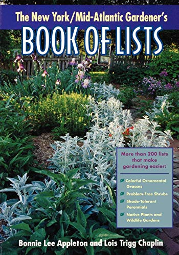 Ne York/Mid-Atlantic Gardener's Book of Lists [Paperback]