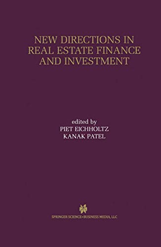 Ne Directions in Real Estate Finance and Investment Maastricht-Cambridge Sympo [Paperback]