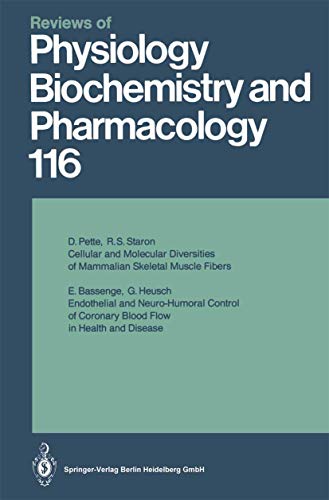 Reviews of Physiology, Biochemistry and Pharmacology: Volume: 116 [Paperback]