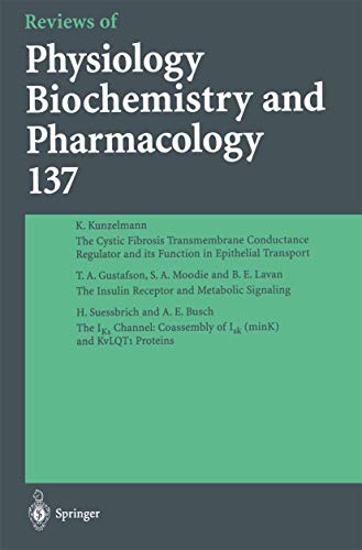 Reviews of Physiology, Biochemistry and Pharmacology [Paperback]