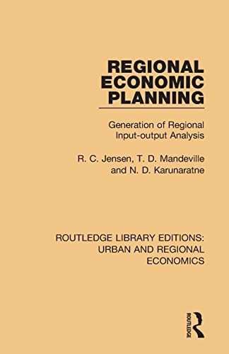 Regional Economic Planning Generation of Regional Input-output Analysis [Paperback]