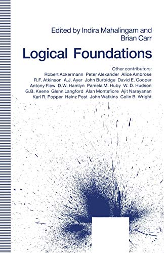 Logical Foundations Essays in Honor of D. J. OConnor [Paperback]