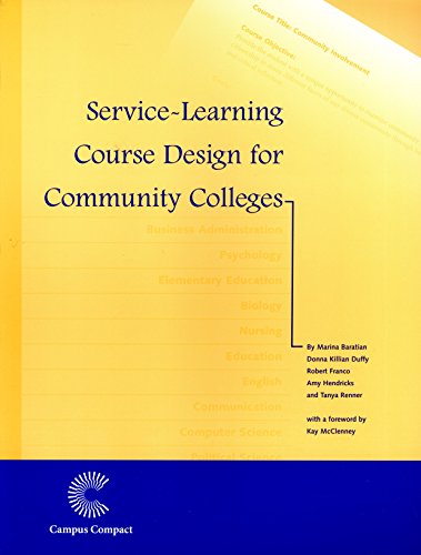 Service-Learning Course Design for Community Colleges [Paperback]