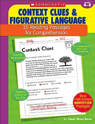 Context Clues & Figurative Language: 35 Reading Passages for Comprehension [Paperback]