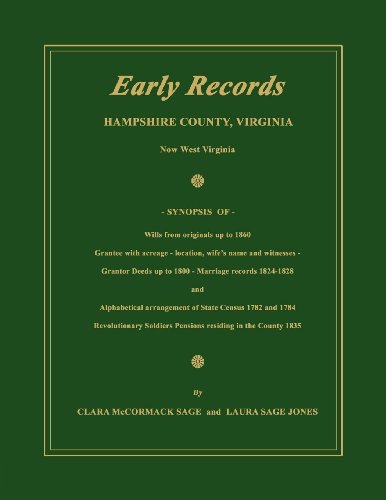 Early Records, Hampshire County, Virginia, No West Virginia [Paperback]