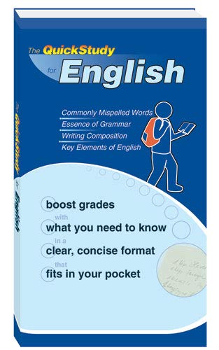 English - Grammar, Writing, Style & Misspelled Words: a QuickStudy Reference [Paperback]