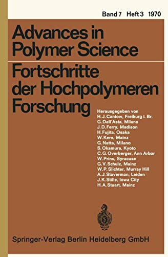 Fortschritte der Hochpolymeren Forschung [Paperback]