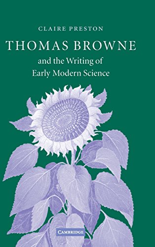 Thomas Brone and the Writing of Early Modern Science [Hardcover]