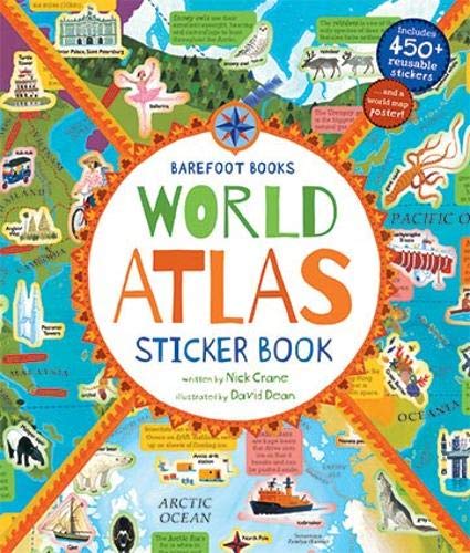 Barefoot Bk World Atlas Sticker Bk       [CLO