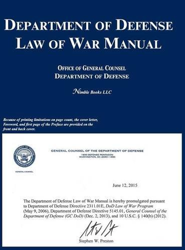 Department Of Defense La Of War Manual [Hardcover]