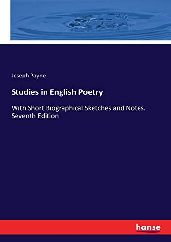 Studies in English Poetry [Paperback]