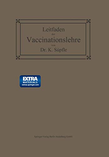 Leitfaden der Vaccinationslehre [Paperback]