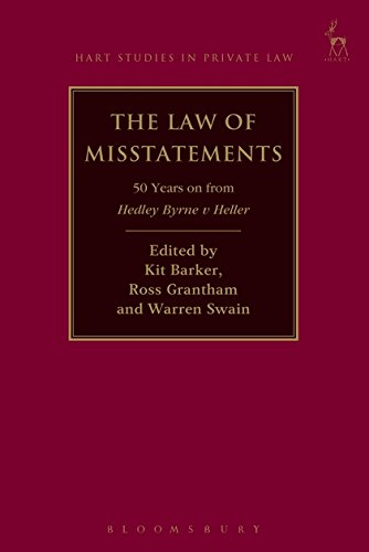 The La of Misstatements 50 Years on from Hedley Byrne v Heller [Hardcover]