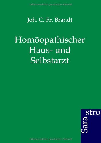 Homopathischer Haus- Und Selbstarzt (german Edition) [Paperback]