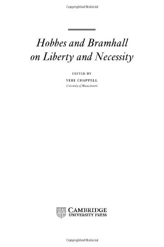 Hobbes and Bramhall on Liberty and Necessity [Hardcover]