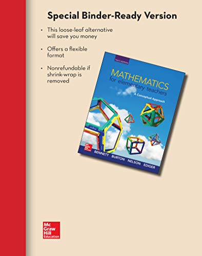 Loose Leaf for Mathematics for Elementary Teachers: A Conceptual Approach [Loose-leaf]