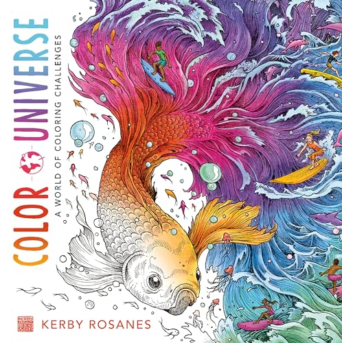 Color Universe: A World of Coloring Challenges [Paperback]