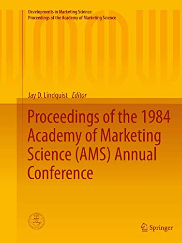 Proceedings of the 1984 Academy of Marketing Science (AMS) Annual Conference [Paperback]