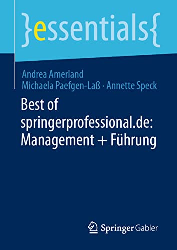 Best of springerprofessional.de Management + Fhrung [Paperback]