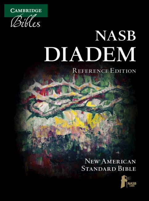 NASB Diadem Reference Edition, Black Calf Split Leather, Red-letter Text, NS544: [Leather / fine bindi]