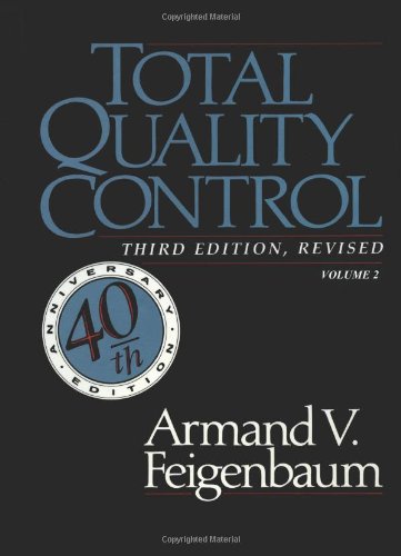 Total Quality Control, Vol. 2 [Paperback]