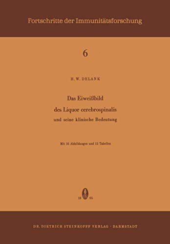 Das Eieissbild des Liquor Cerebrospinalis und Seine Klinische Bedeutung und se [Paperback]