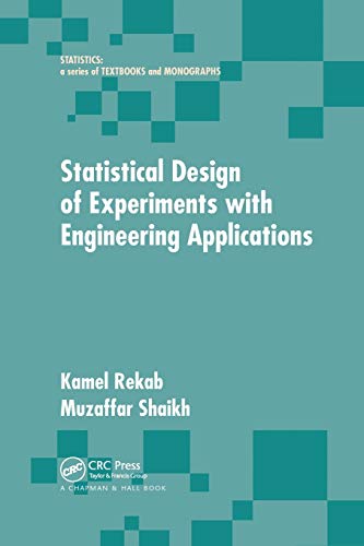 Statistical Design of Experiments ith Engineering Applications [Paperback]