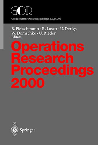 Operations Research Proceedings: Selected Papers of the Symposium on Operations  [Paperback]