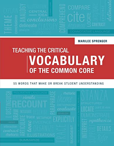 Teaching the Critical Vocabulary of the Common Core : 55 Words That Make or Brea [Paperback]