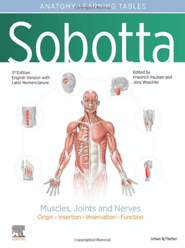 Sobotta Learning Tables of Muscles, Joints and Nerves, English/Latin: Tables to  [Paperback]