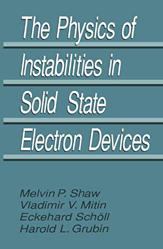 The Physics of Instabilities in Solid State Electron Devices [Hardcover]