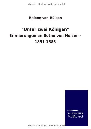 unter Zei Kvnigen  (german Edition) [Paperback]